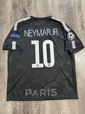 Camisa Retrô PSG Terceira 17/18 Torcedor Masculina - Preto Neymar Jr