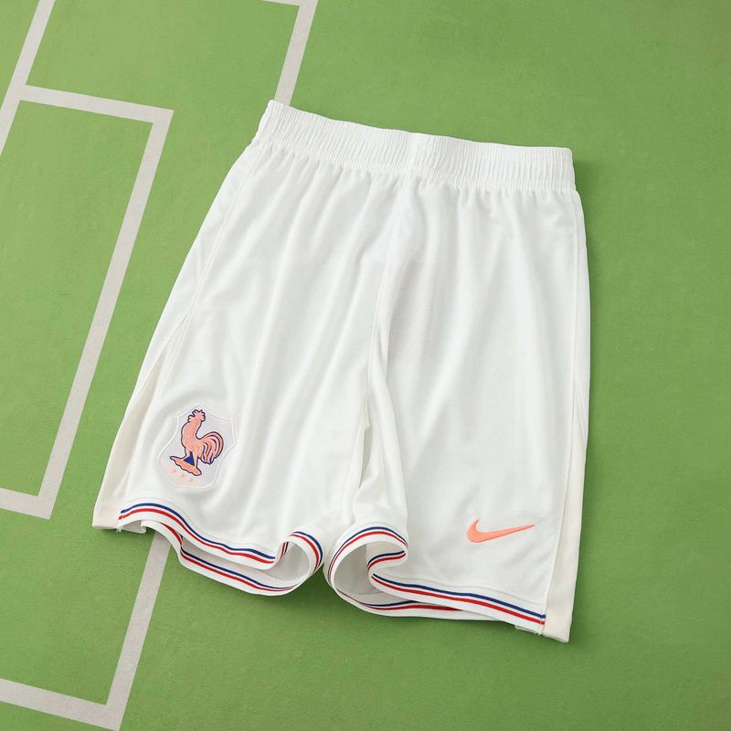 Calção França Nike 2026/2027 Branco Calção França Nike 2026/2027 Branco