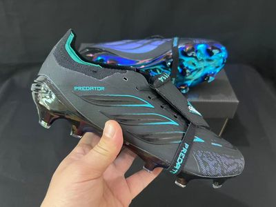 Chuteira Campo ADIDAS Predator Elite Tongue 26 FG EQT Preto - Azu