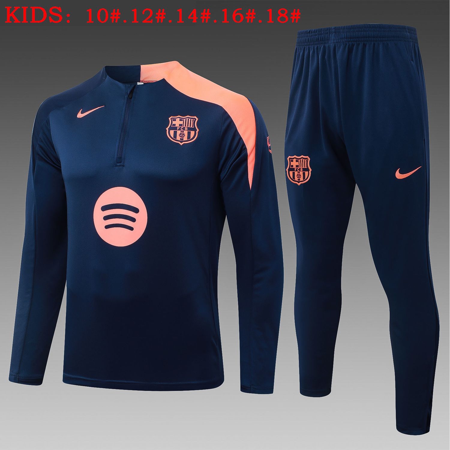 Conjunto de Treino Infantil Barcelona 25/26 – Blusa e Calça Conjunto de Treino Infantil Barcelona 25/26 – Blusa e Calça