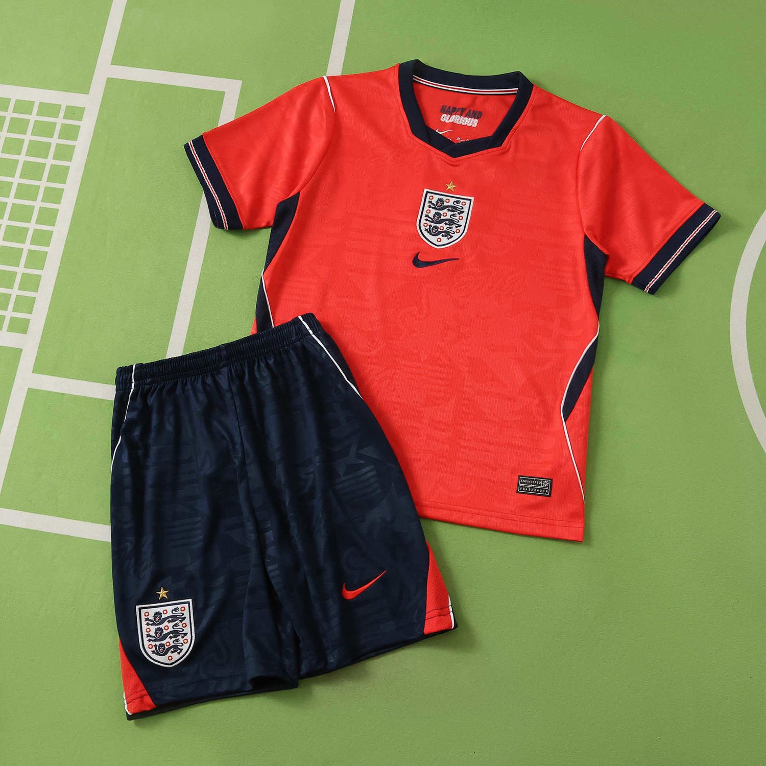 kit Camisa Seleção Inglaterra 2026 Infantil Copa do Mundo