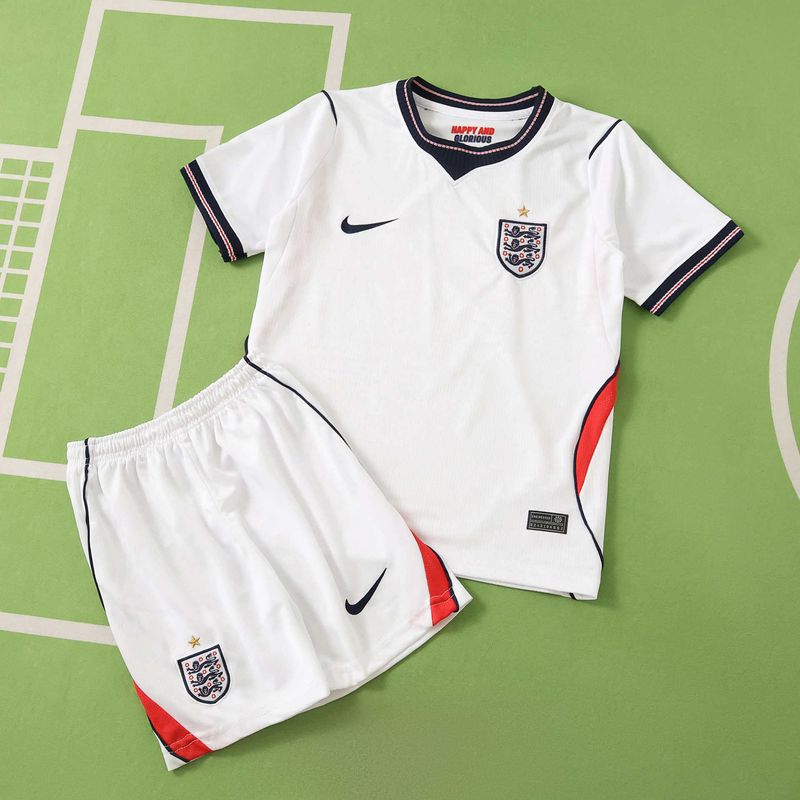 kit Camisa Seleção Inglaterra 2026 Infantil Copa do Mundo