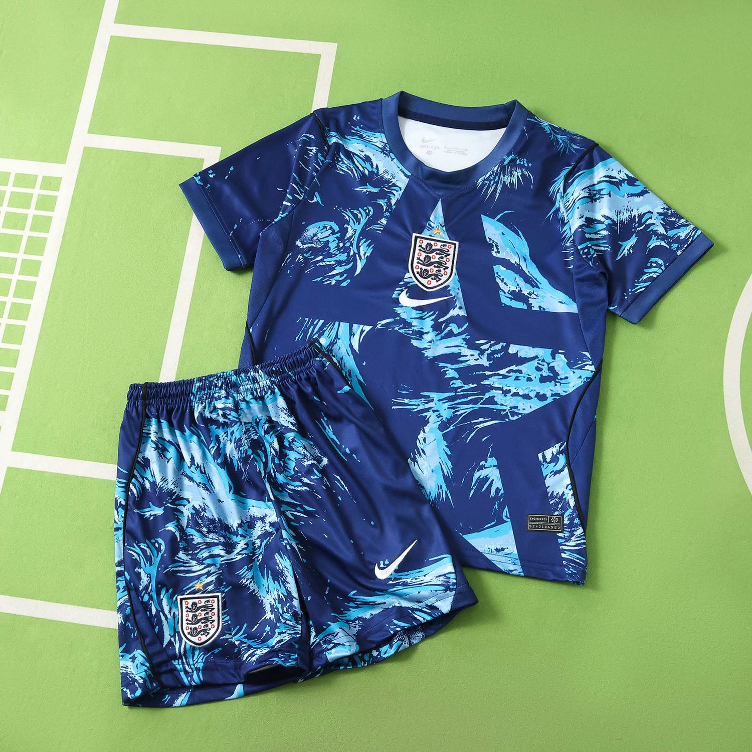 kit Camisa Seleção Inglaterra 2026 Infantil Goleiro Copa do Mundo