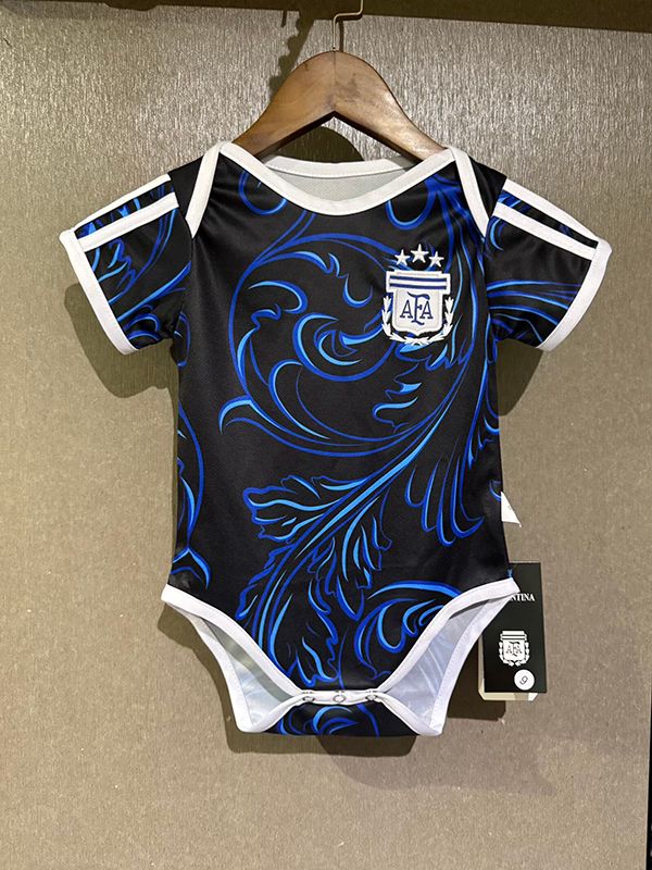 Body Bebê Argentina 2026/2027 Copa do Mundo  Preto e Azul