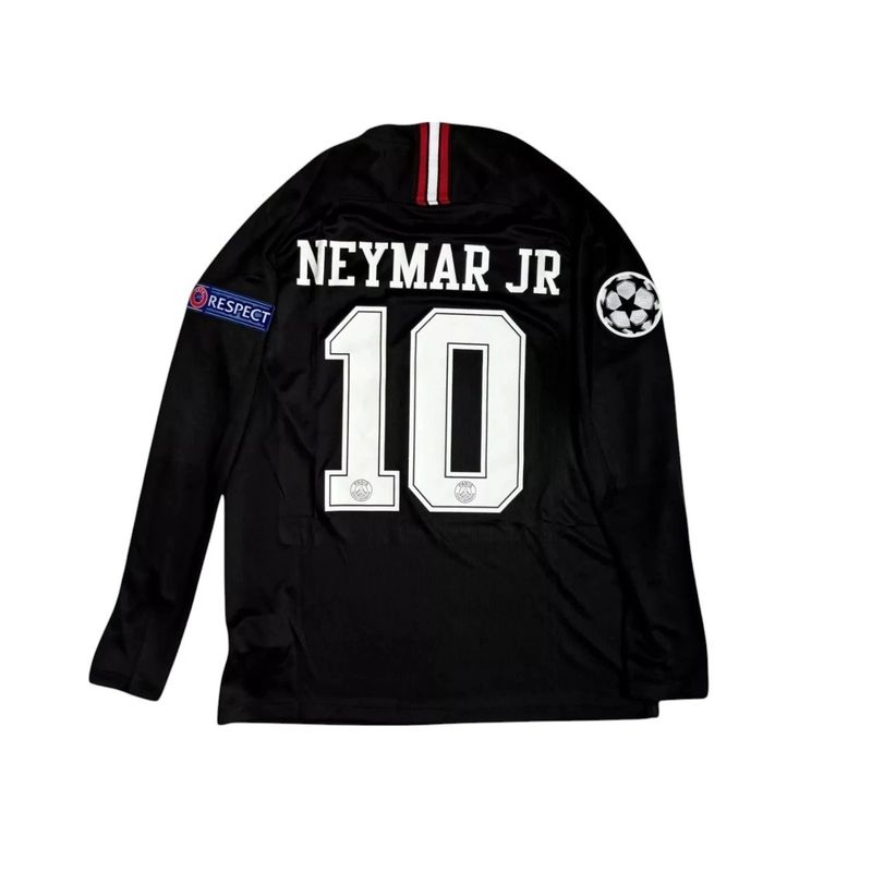 Camisa  PSG Preta 2018/2019 Manga Longa -  Neymar JR 10