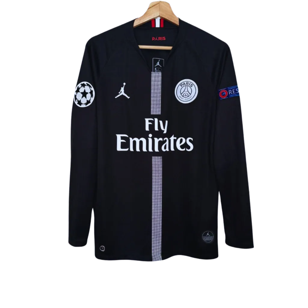 Camisa PSG Preta 2018/2019 Manga Longa Camisa PSG Preta 2018/2019 Manga Longa