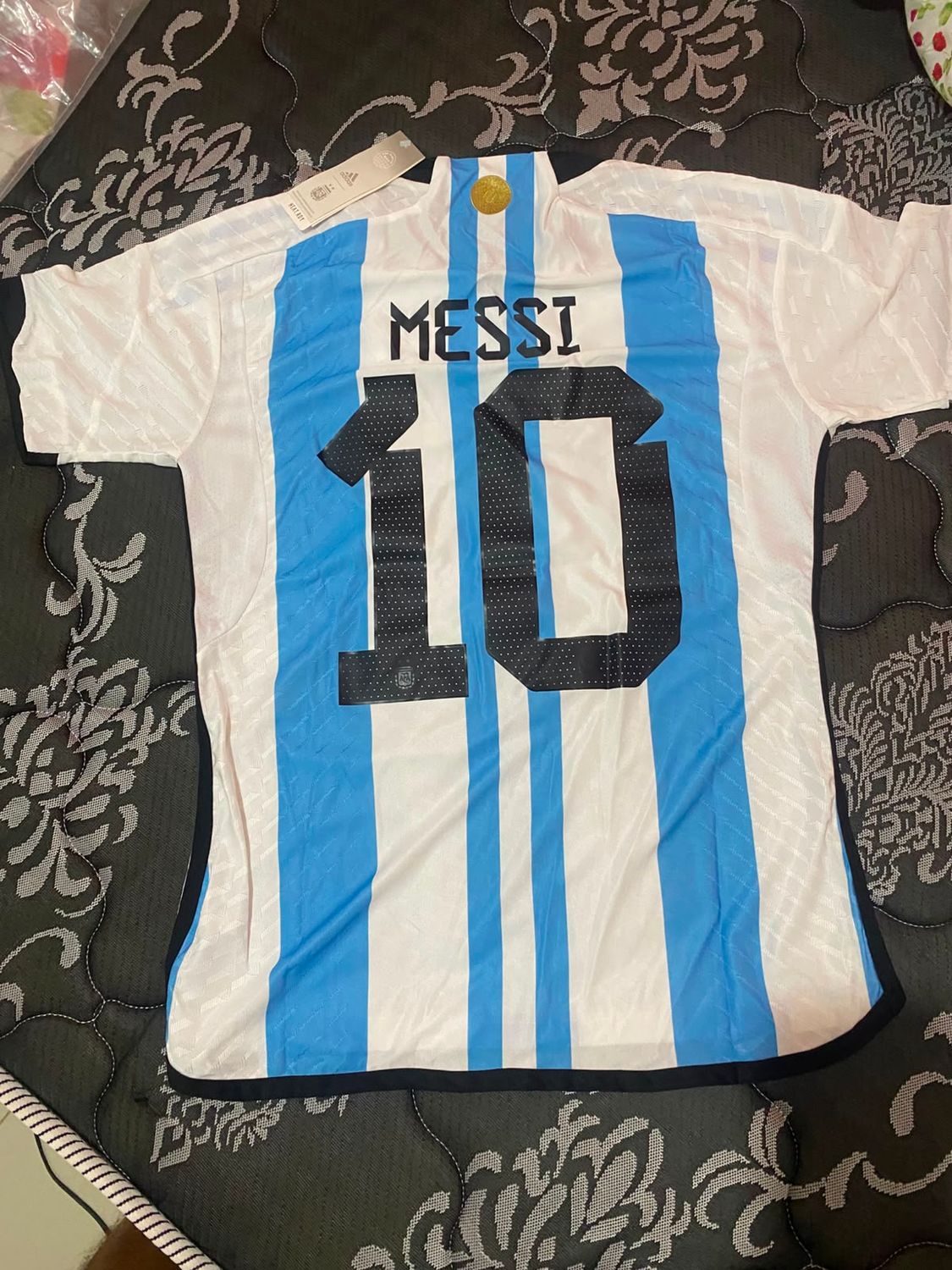 Camisa Seleção Argentina 2022 - Messi 10Versão Jogador Pronta Entrega Camisa Seleção Argentina 2022 - Messi 10Versão Jogador Pronta Entrega
