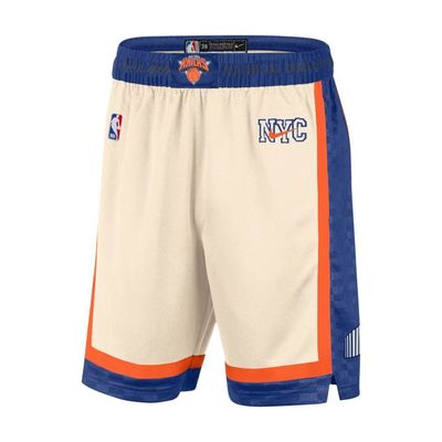 Shorts New York Knicks City Edition 2025/26 Nike Masculino - Natural Shorts New York Knicks City Edition 2025/26 Nike Masculino - Natural