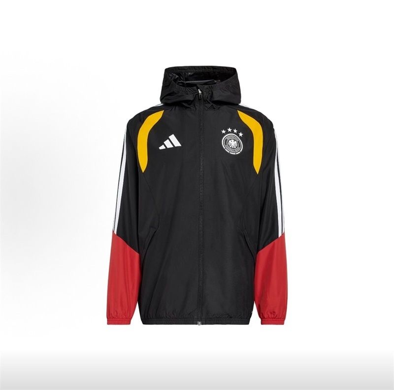 Jaqueta Corta-Vento Alemanha 2026 Adidas Masculina Branco