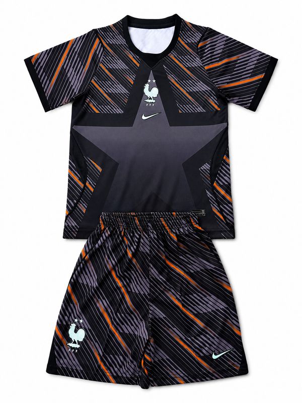 kit Camisa Seleção França Goleiro 2026/27 Infantil Copa do Mundo