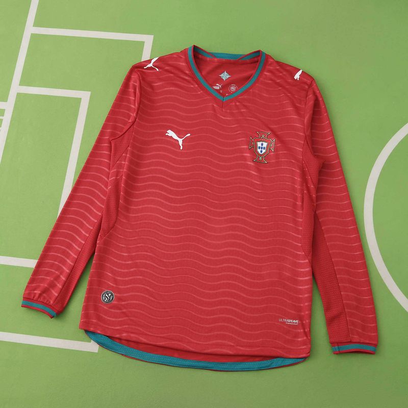 Camisa Portugal 2026/2027 Home Manga Longa Jogador Copa do Mundo Camisa Portugal 2026/2027 Home Manga Longa Jogador Copa do Mundo