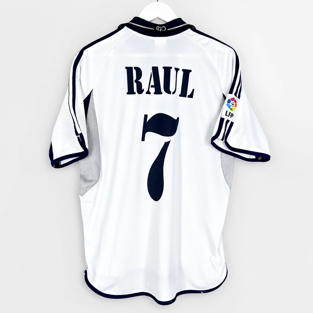 Camisa Real Madrid 2000-2001 Retrô #7 Raul Camisa Real Madrid 2000-2001 Retrô #7 Raul