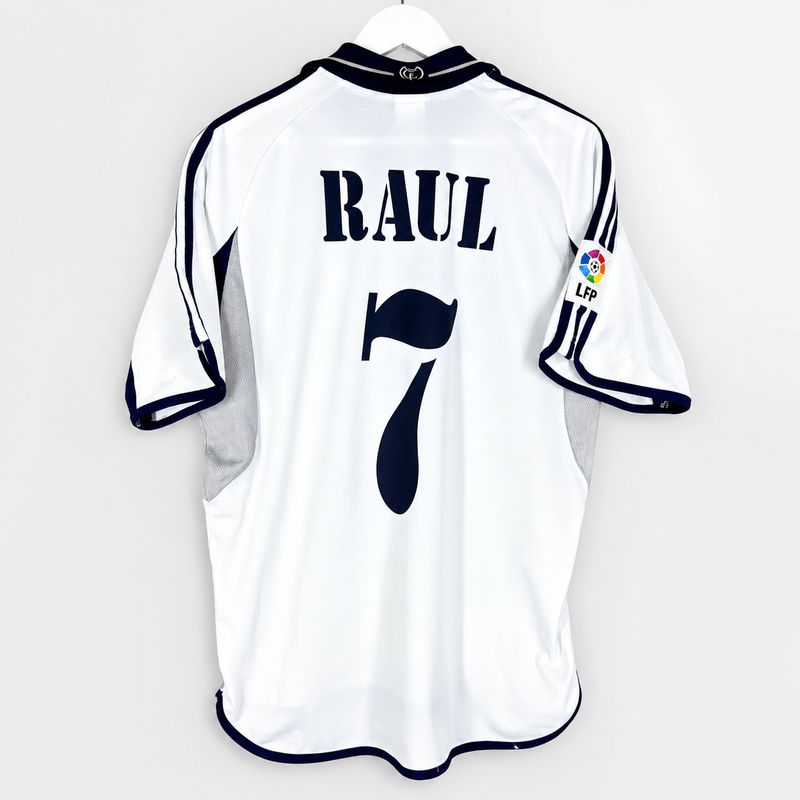 Camisa Real Madrid 2000-2001 Retrô #7 Raul Camisa Real Madrid 2000-2001 Retrô #7 Raul