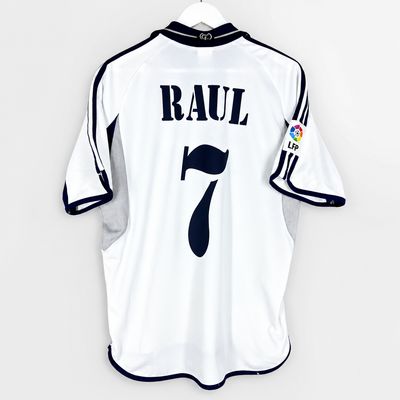 Camisa Real Madrid 2000-2001 Retrô #7 Raul