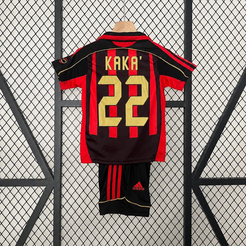 kit Camisa Infantil Milan 2006/2007 Retro Kaka'