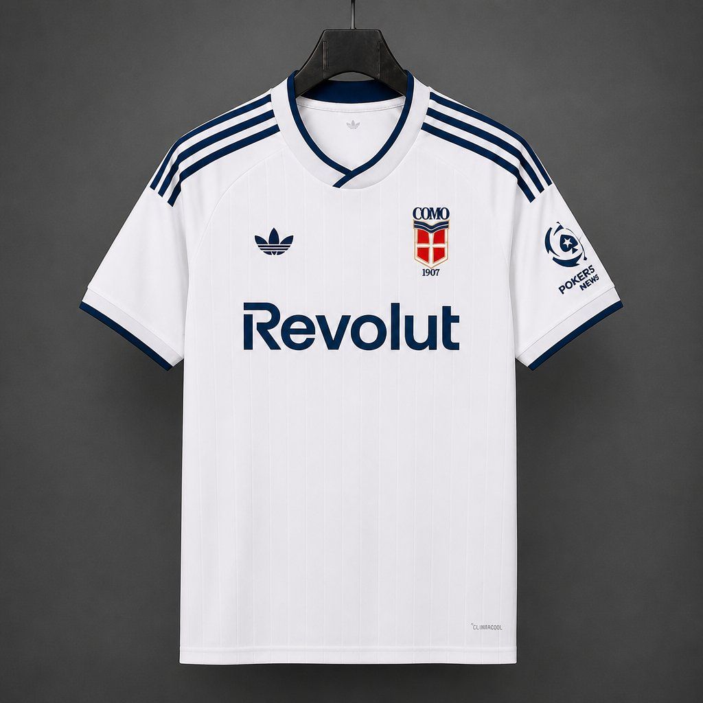 Camisa Como 1907 Away 2026 Masculina Camisa Como 1907 Away 2026 Masculina