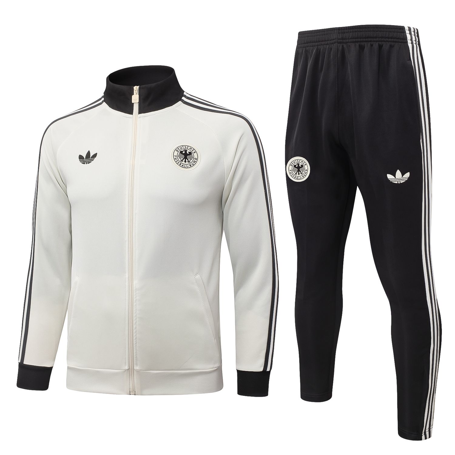 Conjunto Alemanha 2026/27 Blusão e Calça - Treino Masculino - com Zíper Conjunto Alemanha 2026/27 Blusão e Calça - Treino Masculino - com Zíper