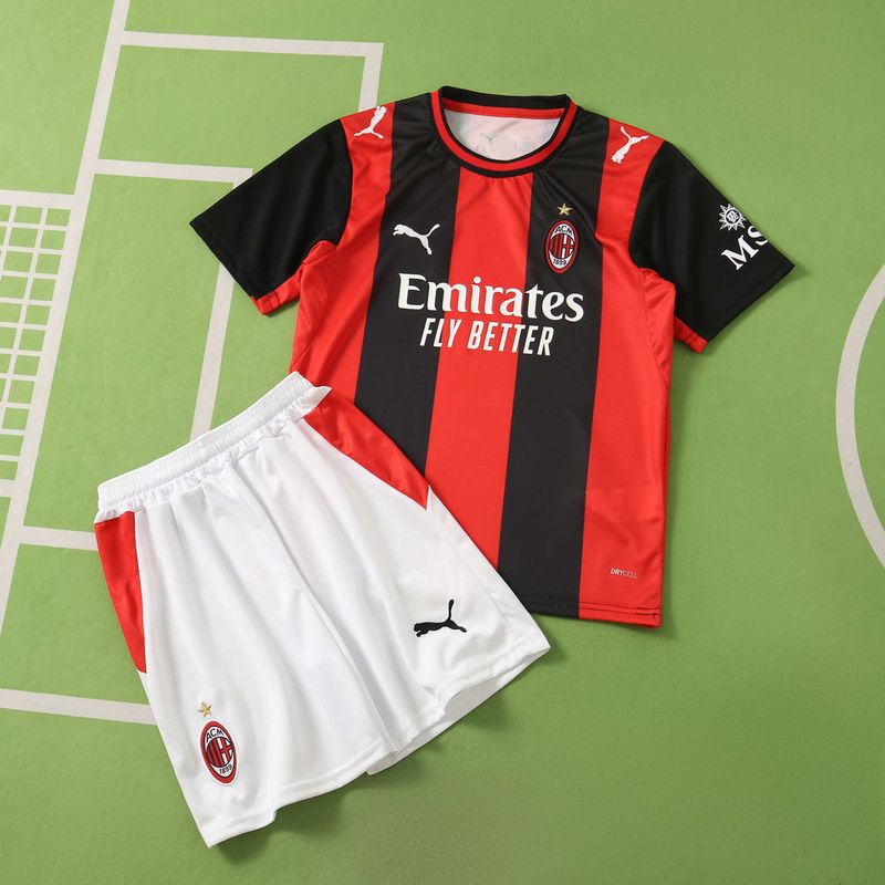 Kit Infantil AC Milan Home 2026/2027 Camisa + Short