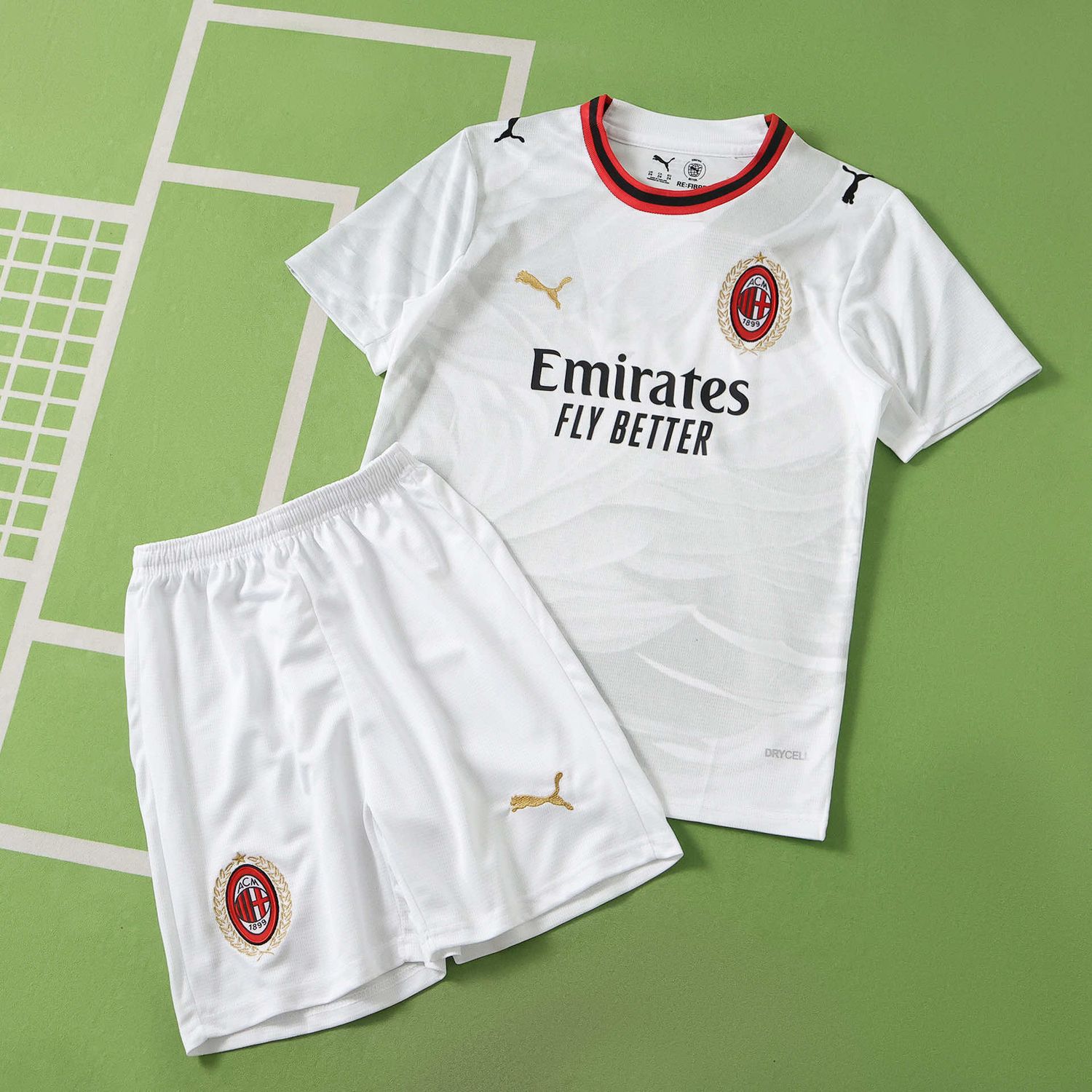 Kit Infantil AC Milan Away 2026/2027 Camisa + Short