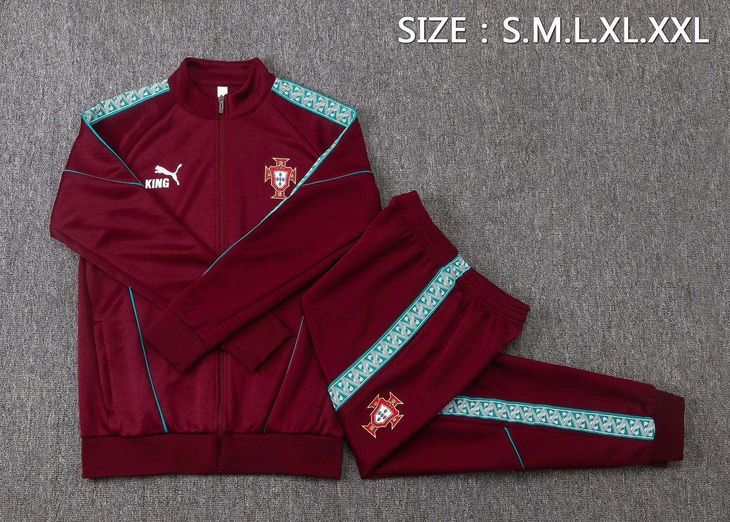 Conjunto Seleção  Portugal 2026/2027 Blusão e Calça - Treino Masculino - com Zíper