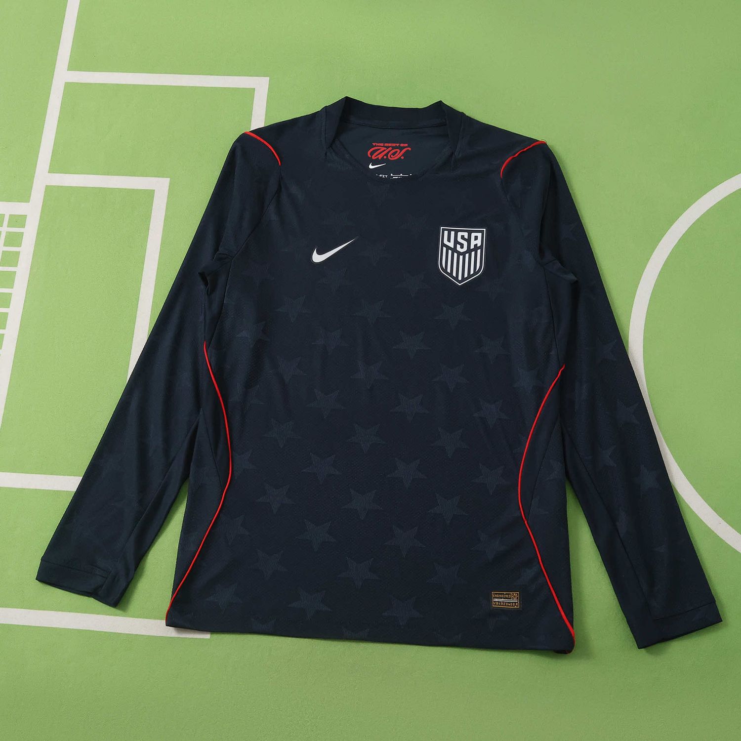 Camisa Seleção Estados Unidos 2026 Copa do Mundo Versão Jogador - Manga Longa Camisa Seleção Estados Unidos 2026 Copa do Mundo Versão Jogador - Manga Longa