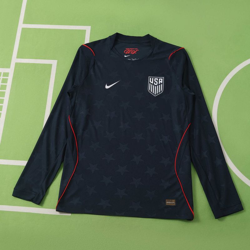 Camisa Seleção Estados Unidos 2026 Copa do Mundo Versão Jogador - Manga Longa Camisa Seleção Estados Unidos 2026 Copa do Mundo Versão Jogador - Manga Longa