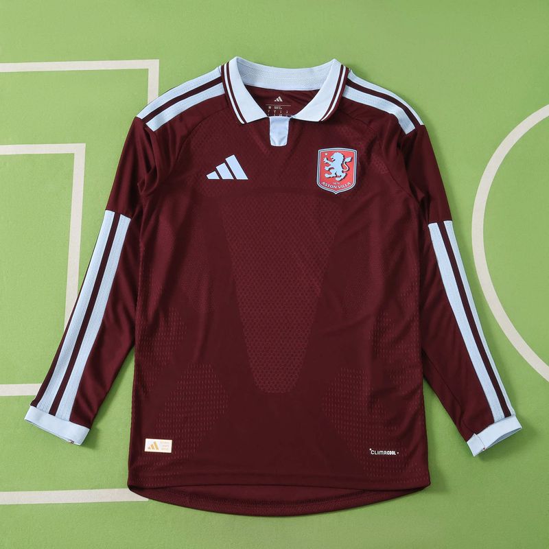 Camisa Aston Villa 2026-2027 Manga Longa Versão Jogador Camisa Aston Villa 2026-2027 Manga Longa Versão Jogador