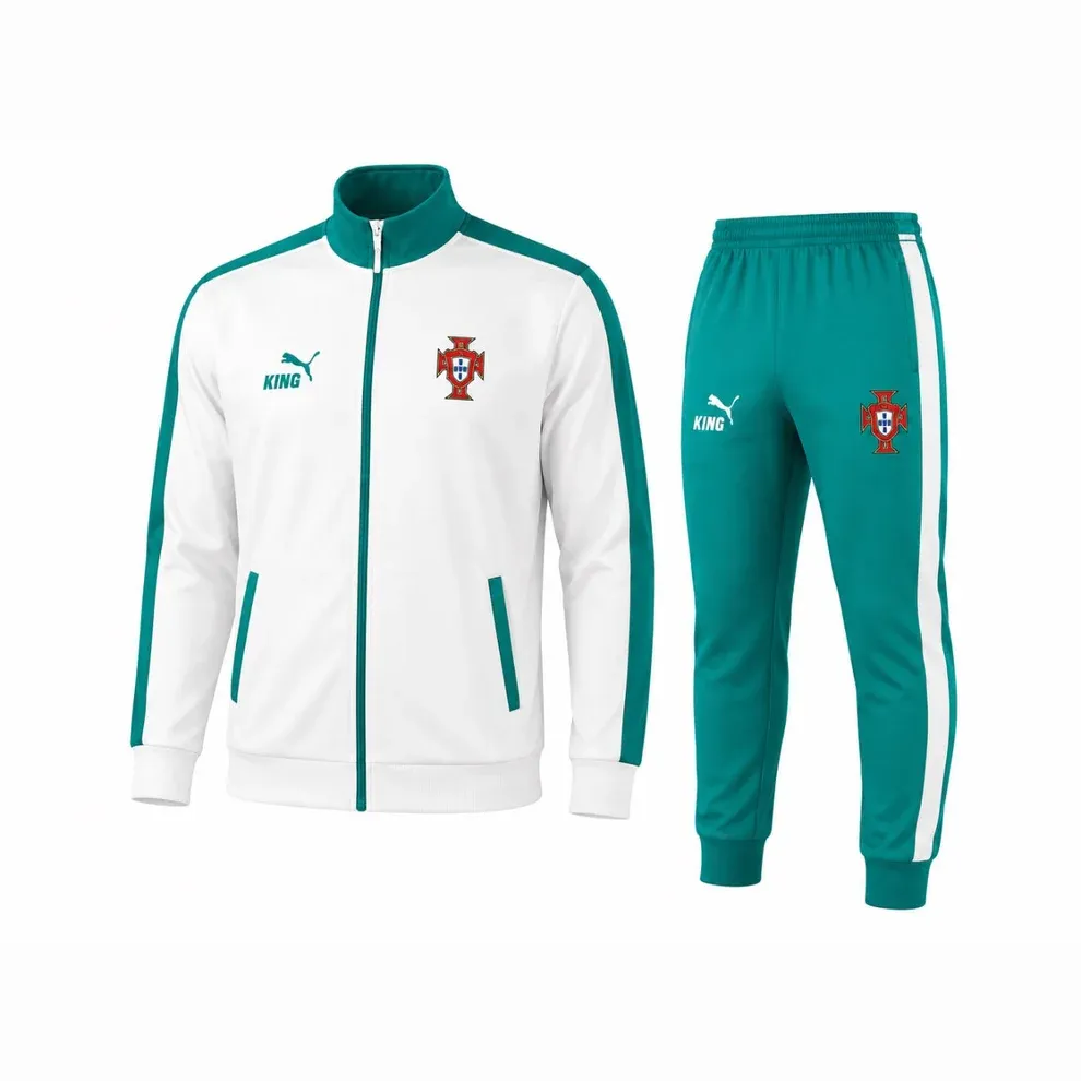 Conjunto Seleção Portugal king 2026/2027 Blusão e Calça - Treino Masculino - com Zíper Conjunto Seleção Portugal king 2026/2027 Blusão e Calça - Treino Masculino - com Zíper