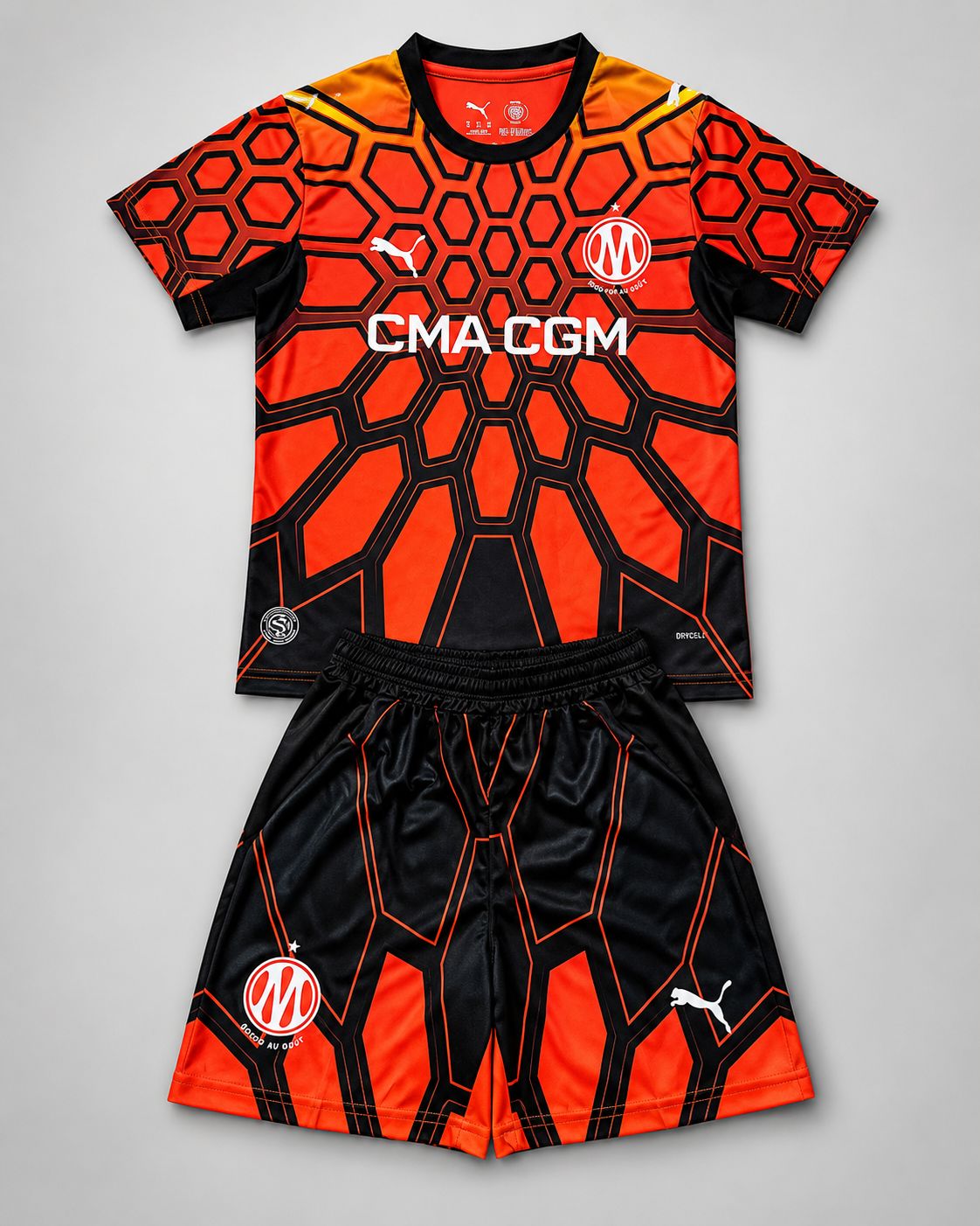 Kit Camisa Infantil Olympique Marseille 2026/2027 Kit Camisa Infantil Olympique Marseille 2026/2027