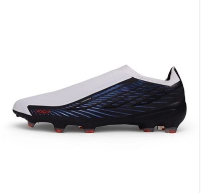 Chuteira Campo ADIDAS F50 Hyperfast Elite Sem Cadarço FG Leather Tech Preto - Branco