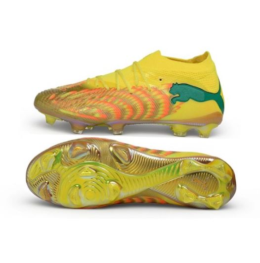 Chuteira Campo Puma Future 9 Ultimate FG KidSuper Neymar Amarelo - Verde Chuteira Campo Puma Future 9 Ultimate FG KidSuper Neymar Amarelo - Verde