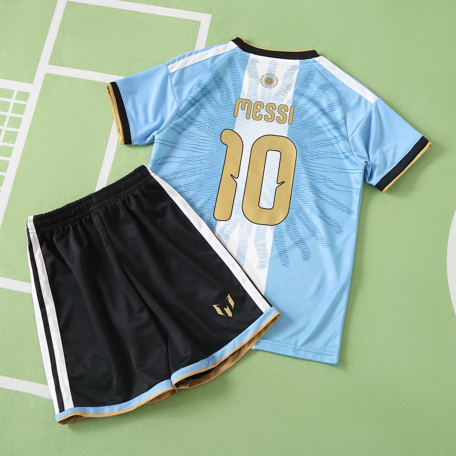 kit Camisa Argentina Homenageia Lionel Messi 2026/2027 Infantil kit Camisa Argentina Homenageia Lionel Messi 2026/2027 Infantil