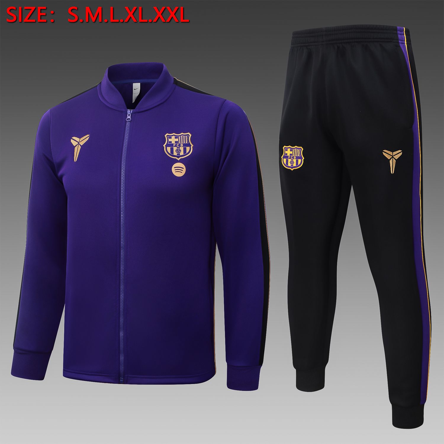 Conjunto Barcelona 2026/27 Blusão e Calça - Treino Masculino - com Zíper Conjunto Barcelona 2026/27 Blusão e Calça - Treino Masculino - com Zíper
