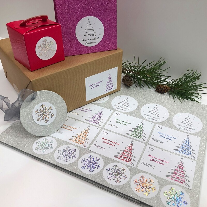 Luxury Christmas Stickers and clear seals  Pack A