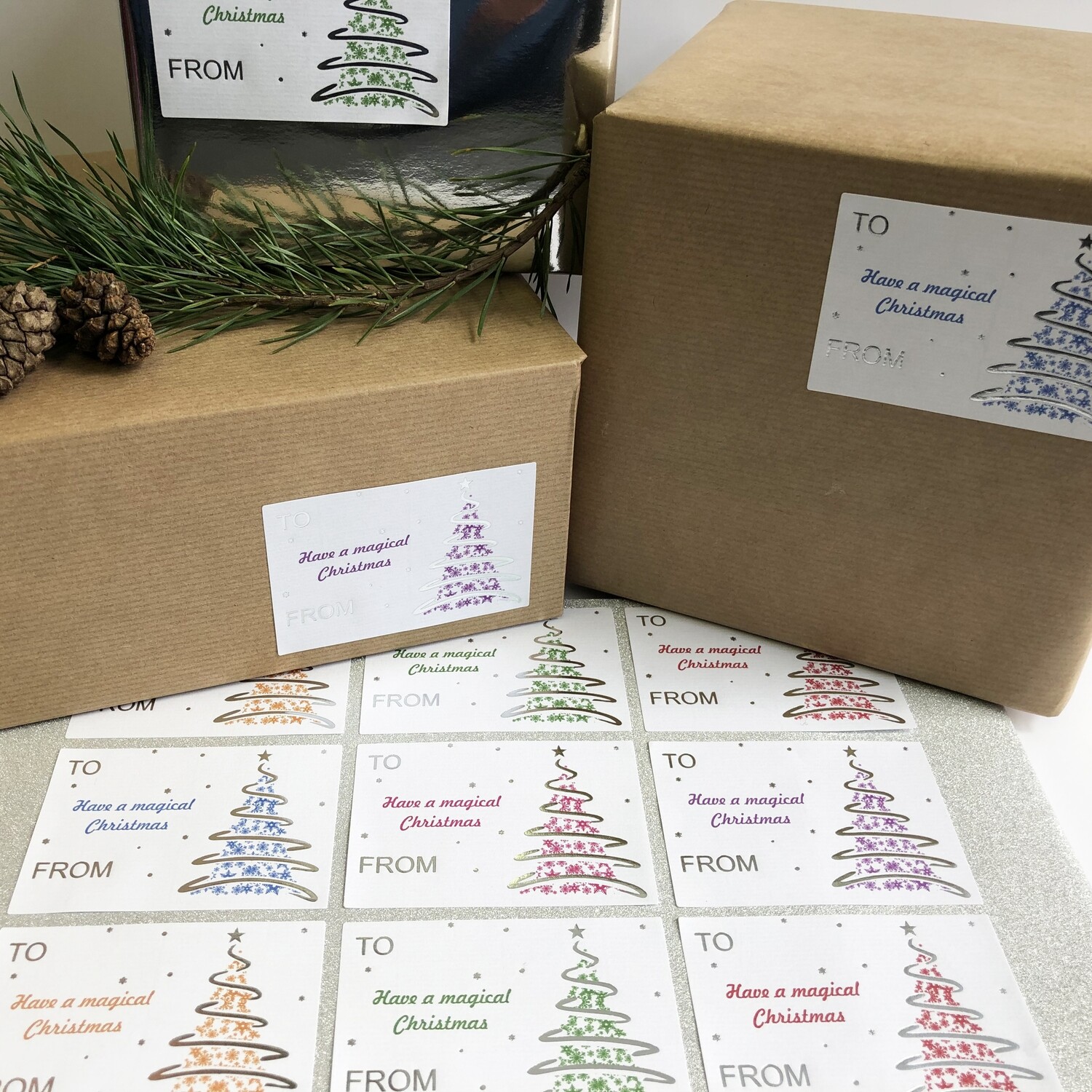 Luxury Christmas Stickers and clear seals  Pack C