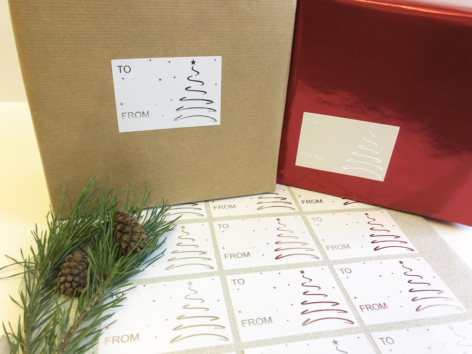 Luxury Christmas Stickers and clear seals  Pack E