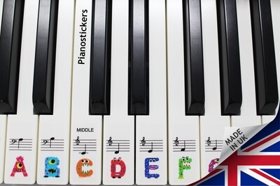 Kids Piano Stickers 61 key set