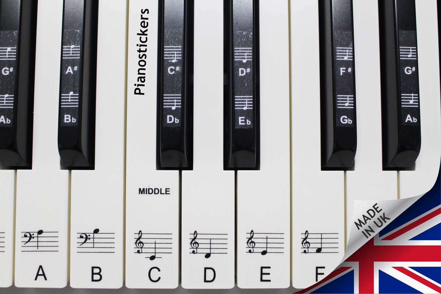 Piano Key Stickers