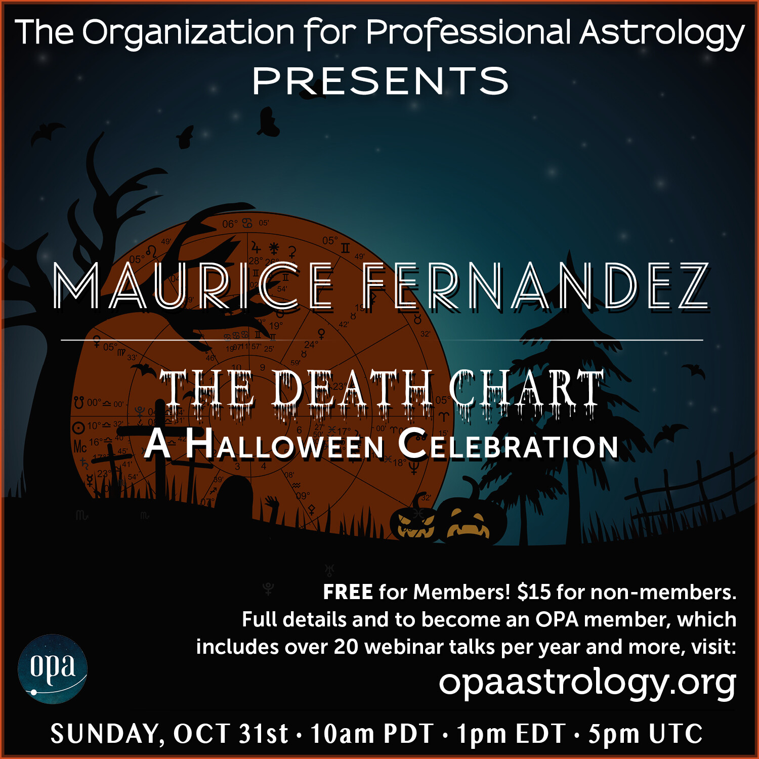 Maurice Fernandez: THE DEATH CHART – A Halloween Celebration