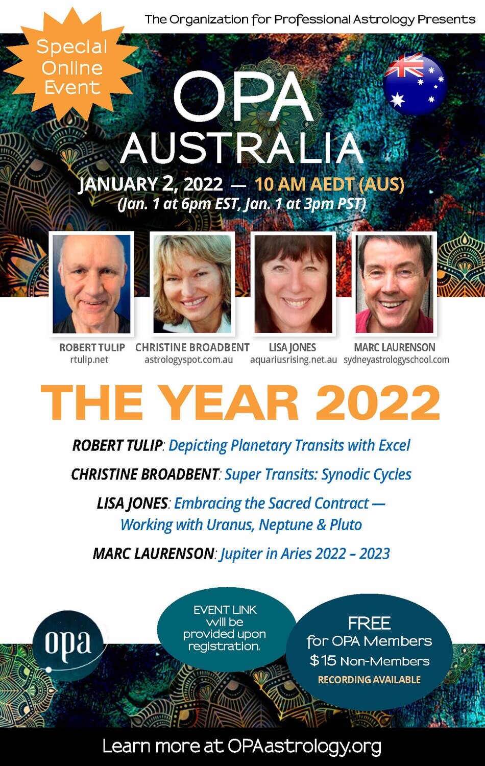 OPA Australia - The Year 2022