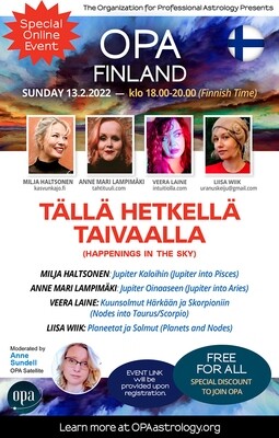OPA Finland - Tällä hetkellä taivaalla