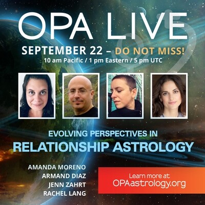 OPA LIVE: Evolving Perspectives in Relationship Astrology