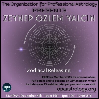 Zeynep Ozlem Yalcin: Zodiacal Releasing