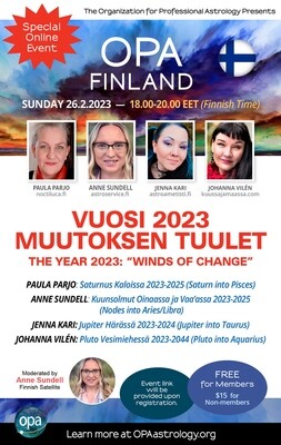 OPA Finland  - 
VUOSI 2023 MUUTOKSEN TUULET (Recording)