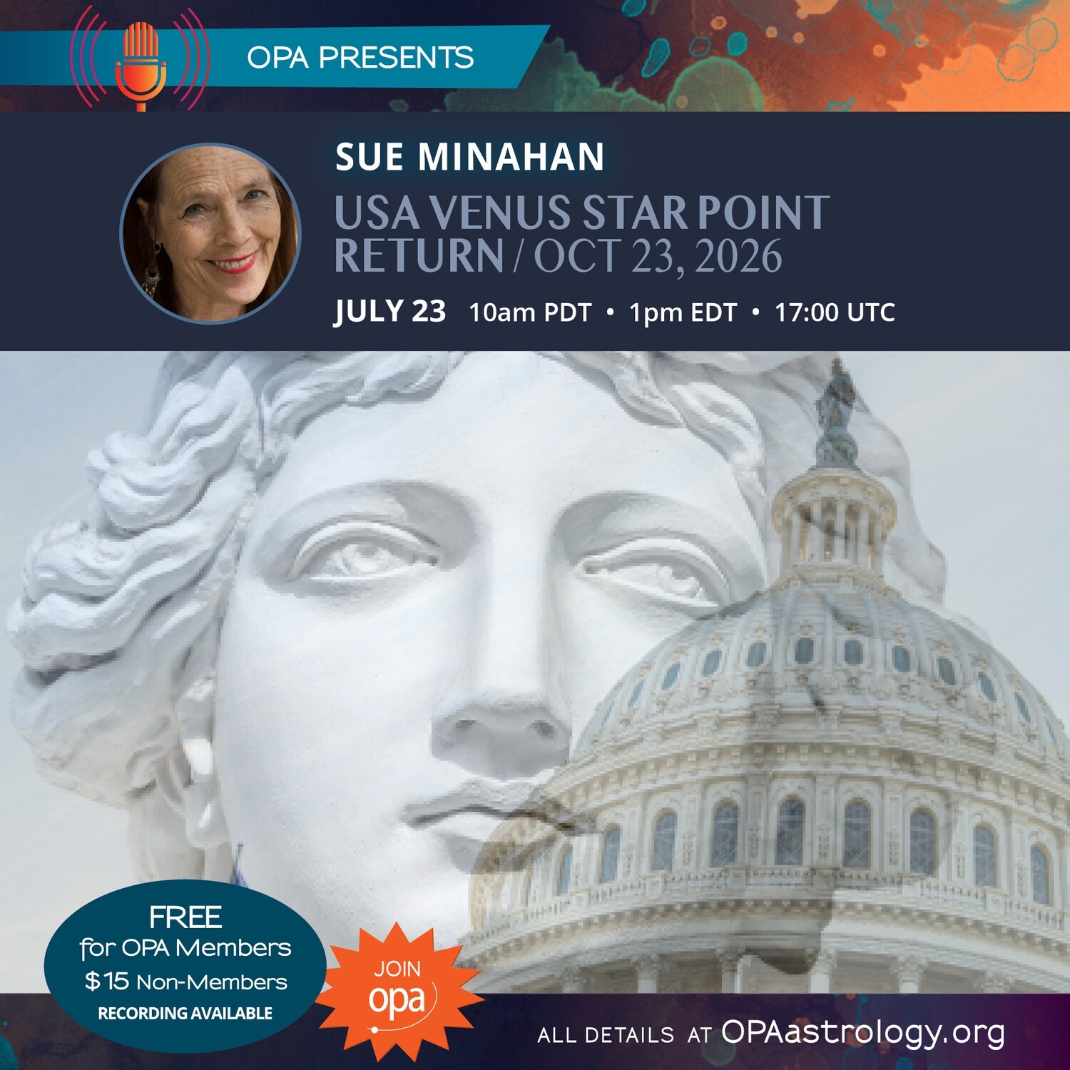 Sue Minahan: USA Venus Star Point Return - October 23, 2026 (Recording)