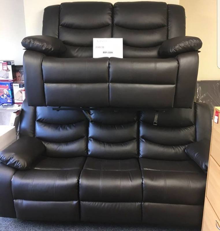 Leather recliner Sofa 2+3