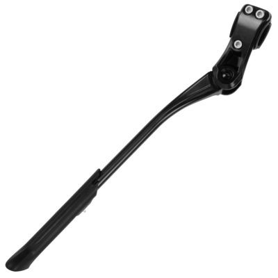 BV Bike Kickstand - Alloy Adjustable Height Rear Side Bicycle Stand, for Bike 24&quot; - 28&quot; - Black