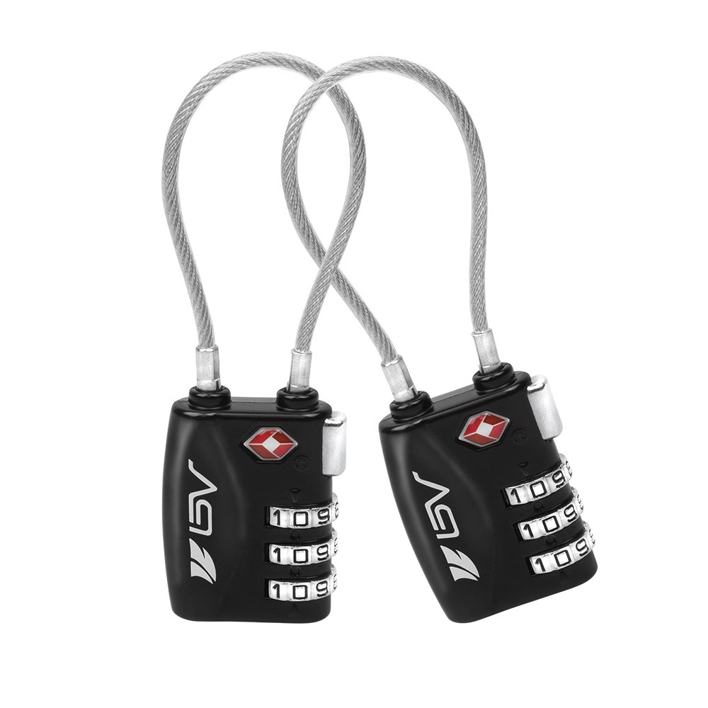 TSA Approved Luggage Travel Lock, Set-Your-Own Combination Lock for School Gym Locker,Luggage Suitcase Baggage Locks,Filing Cabinets,Toolbox,Case - Black
