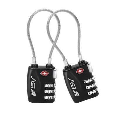 TSA Approved Luggage Travel Lock, Set-Your-Own Combination Lock for School Gym Locker,Luggage Suitcase Baggage Locks,Filing Cabinets,Toolbox,Case - Black