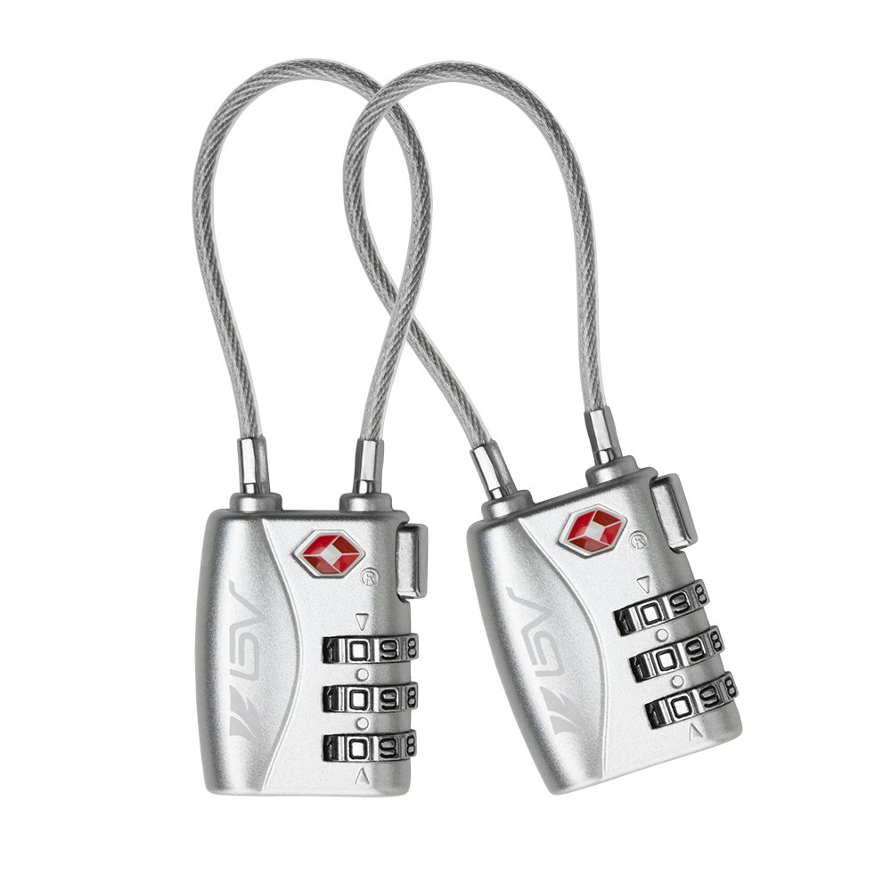 TSA Approved Luggage Travel Lock, Set-Your-Own Combination Lock for School Gym Locker,Luggage Suitcase Baggage Locks,Filing Cabinets,Toolbox,Case - Silver